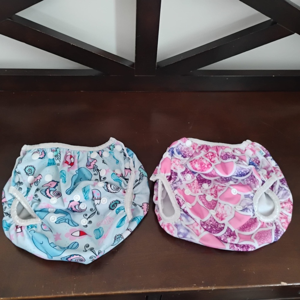 Whimsical Ocean and Mermaid Diaper Covers